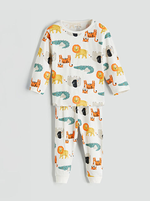 LCW baby Erkek Bebek Hayvan Desenli Pijama Takımı - W5AB67Z1-LRA