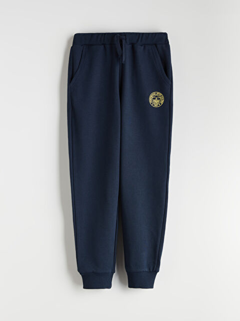 LCW Kids Beli Lastikli Fenerbahçe Baskılı Erkek Çocuk Jogger Eşofman Altı - W5AC95Z4-YGH