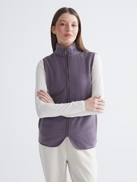 LCWAIKIKI Basic Dik Yaka Kadın Polar Yelek - W5AL28Z8-LXY