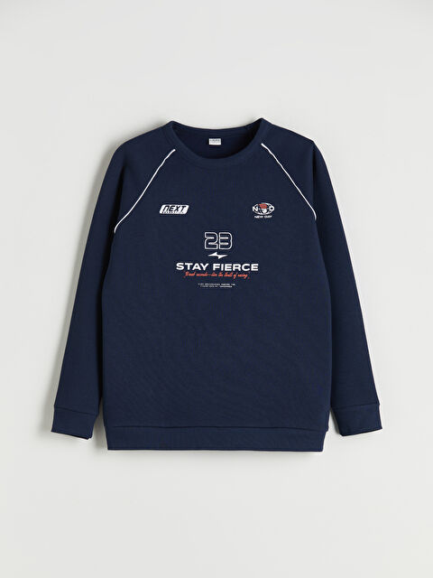 LCW Kids Baskılı Erkek Çocuk Sweatshirt - W5AL54Z4-HRC