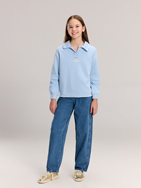 LCW Kids Loose Fit Girls' Jeans Pant - W5AL62Z4-SHK