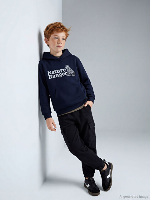 LCW Kids Elasticated Waist Boys' Cargo Jeans - W5AN94Z4-326