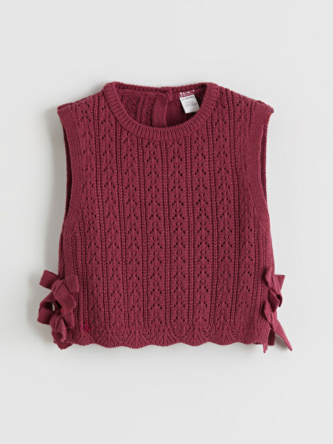 LCW Kids Bisiklet Yaka Triko Kız Çocuk Süveter - W5AT69Z1-DXL