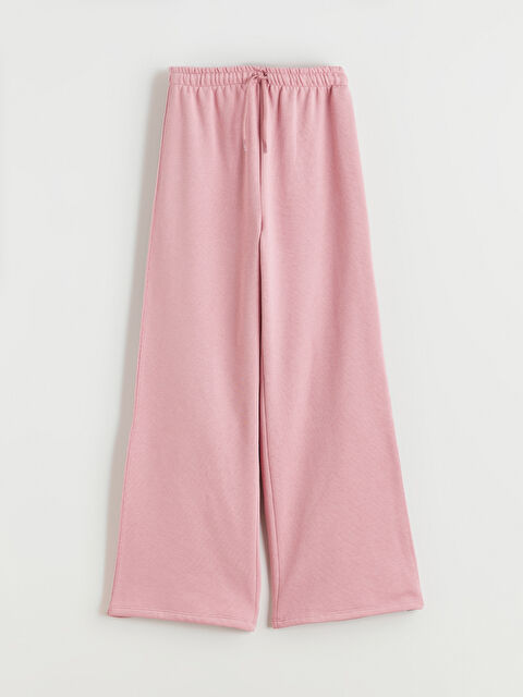 LCW Kids Beli Lastikli Geniş Paça Kız Çocuk Eşofman Altı - W5BB45Z4-GDD