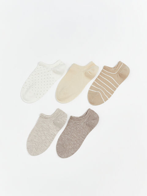 LCW DREAM Desenli Kadın Sneaker Çorap 5'li - W5BE78Z8-FDU