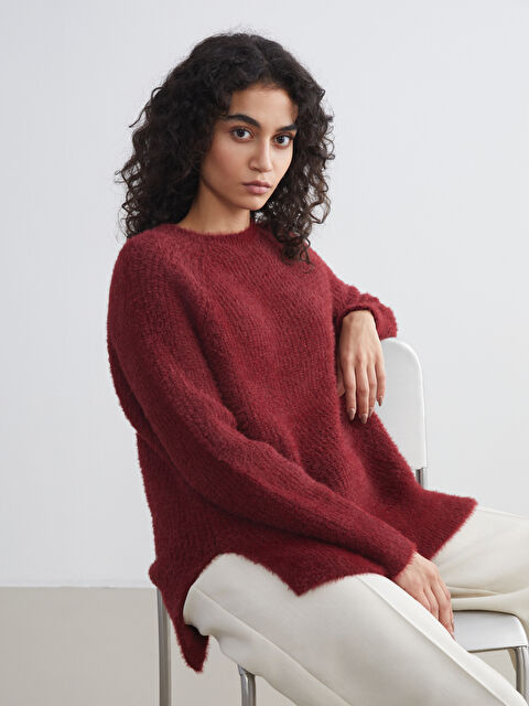 LCW Modest Bisiklet Yaka Kadın Triko Tunik - W5BE86Z8-CZF