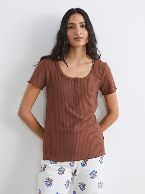 LCW DREAM Desenli Kadın Pijama Takımı - W5BH54Z8-LRA