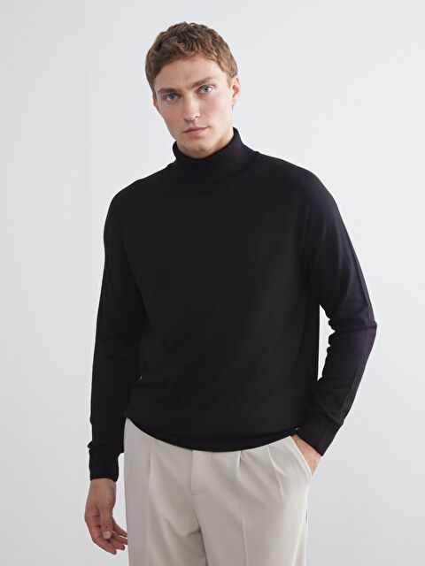 SOUTHBLUE Men's Fisherman Rib Turtleneck Sweater - W5BO14Z8-CVL