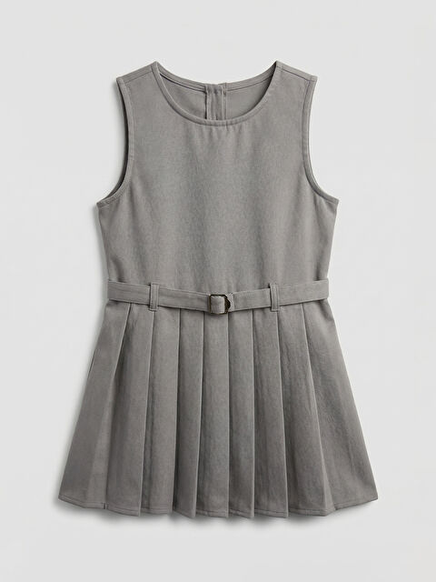 LCW Kids Girl GREY Dress - W5BR08Z1-JMD