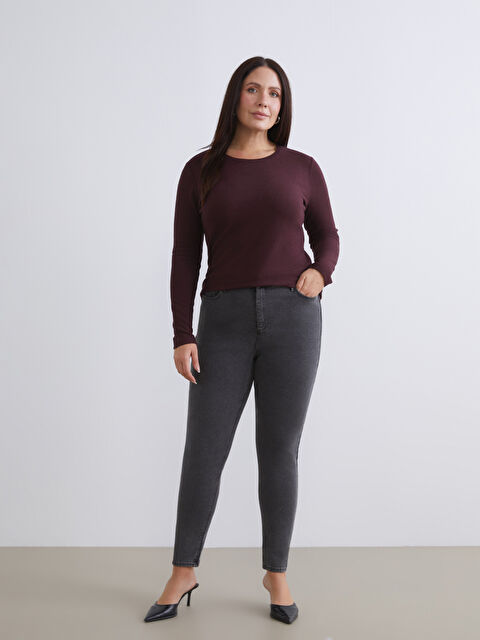 LCWAIKIKI Classic Slim Fit Kadın Jean Pantolon - W5CC16Z8-KSK