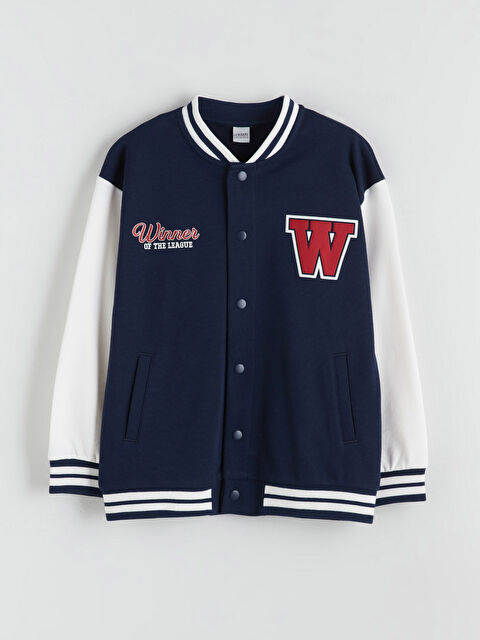 LCW Kids Baskılı Erkek Çocuk Kolej Ceket - W5CD26Z4-HFK