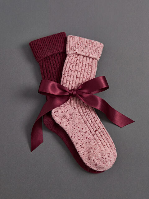 LCW DREAM Desenli Kadın Soket Çorap 2'li - W5CD34Z8-GVH