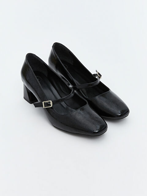 LCW STEPS Deri Görünümlü Kadın Topuklu Ayakkabı - W5CM12Z8-HUC