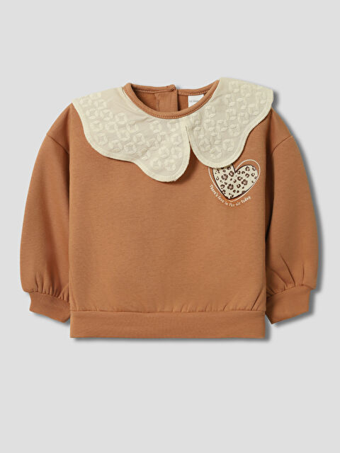 LCW baby Baby Girl ORANGE Sweatshirt - W5CM81Z1-ZE6