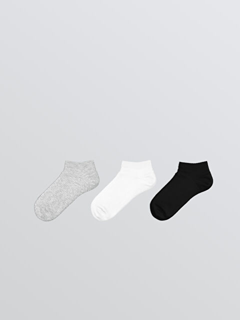 LCW ECO Basic Erkek Çocuk Patik Çorap 3'lü - W5CP72Z4-HUC
