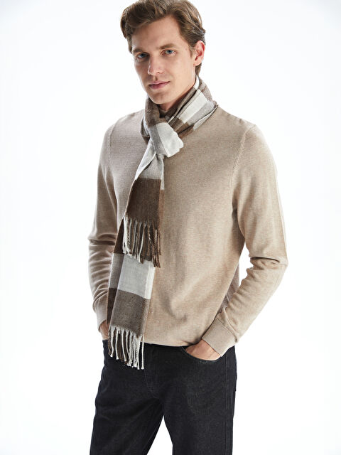 LCW ACCESSORIES Ekose Desenli Erkek Atkı - W5CQ44Z8-VFX