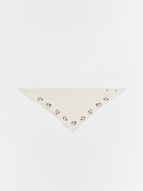 LCW baby Baskılı Kız Bebek Mama Önlüğü - W5CS09Z1-FDW