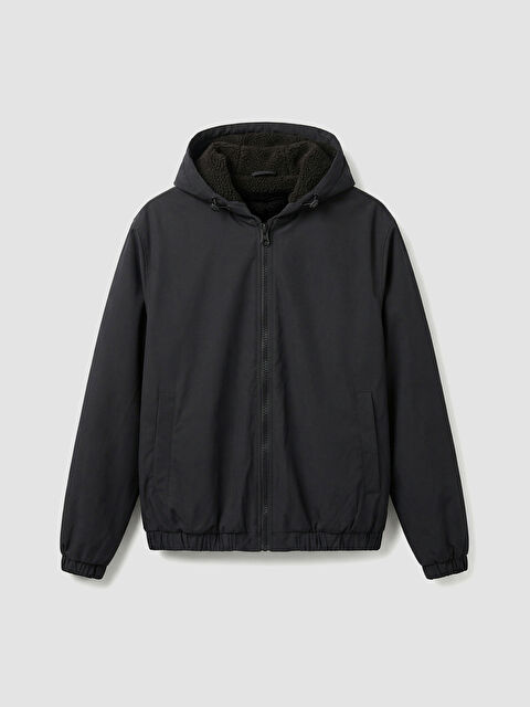 LC WAIKIKI Rahat Kalıp Kapüşonlu Erkek Mont - W5CT59Z8-CVL