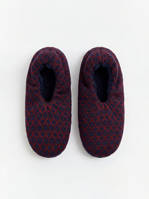 LCW ACCESSORIES Erkek İçi Pelüş Triko Ev Çorabı - W5CV29Z8-CRP