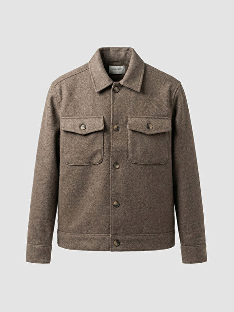 LCW Vision ئۆڤەرشێرت قاوه‌یی پیاو - W5DA87Z8-Z8K