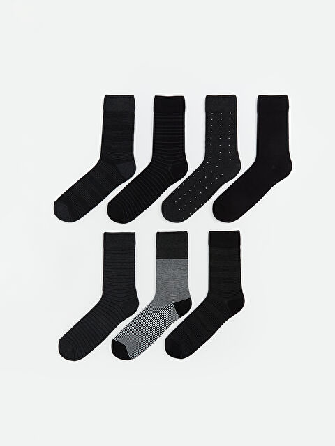 LCW ACCESSORIES Desenli Erkek Soket Çorap 7'li - W5DB11Z8-K00