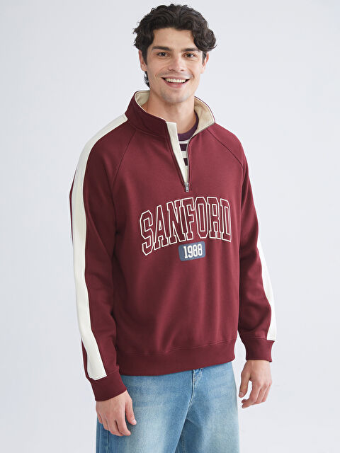 XSIDE قميص رياضي خمري رجال - W5DB84Z8-YHR