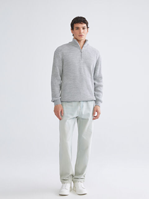 CM.様　L size XSIDE Fermuarlı Dik Yaka Erkek Triko Kazak - W5DC09Z8-LAL | LCW