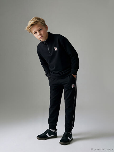 LCW Kids Beşiktaş Baskılı Erkek Çocuk Jogger Eşofman Altı - W5DC84Z4-CVL