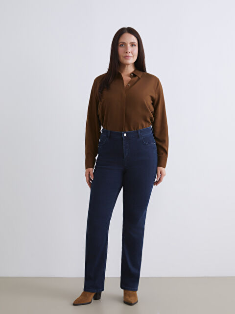 LCWAIKIKI Classic Flare Kadın Jean Pantolon - W5DE27Z8-890