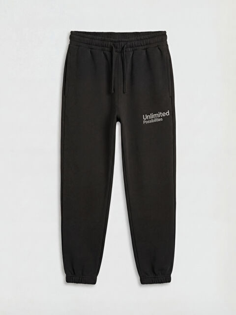 LCW Kids Embroidered Boys' Thick Jogger Sweatpants - W5DE73Z4-HCM