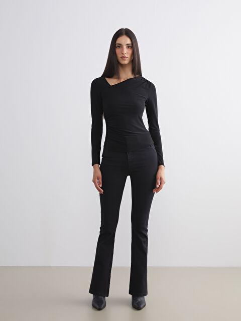 LCW Jeans Flare Kadın Jean Pantolon - W5DH36Z8-327