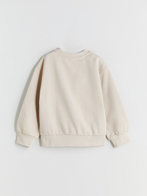 LCW Kids Crew Neck Thick Girls' Sweatshirt - W5DK54Z4-VXY - LC Waikiki
