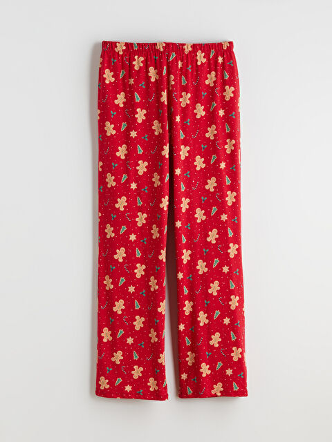 LCW DREAM Elasticated Waist New Year Themed Women's Pyjama Bottoms - W5DL64Z8-LTP