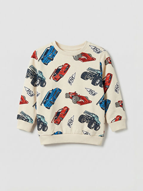 LCW Kids Boy BEIGE Sweatshirt - W5DM63Z1-LQA