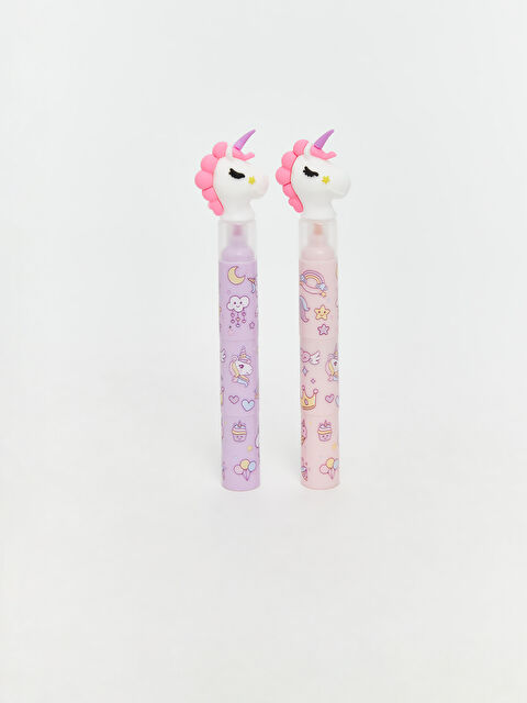 LCW ACCESSORIES Hayvan Figürlü Kız Çocuk Keçeli Kalem Seti 2'li - W5DN99Z4-QBC