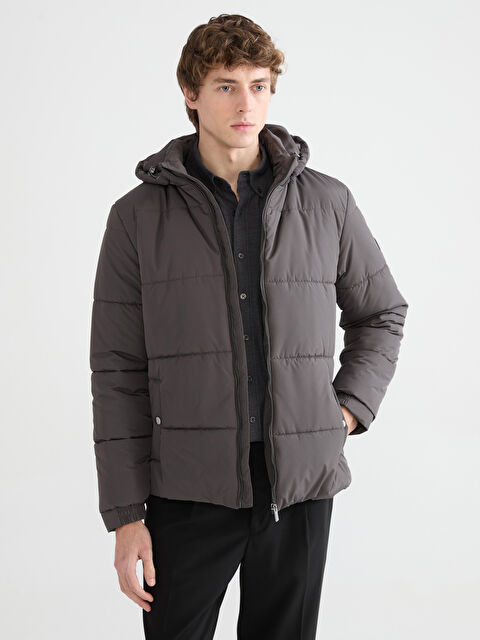 SOUTHBLUE Standart Kalıp Kapüşonlu Erkek Şişme Mont - W5DP78Z8-VYV