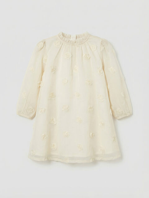 LCW baby Girl ECRU Dress - W5DQ00Z1-EEW
