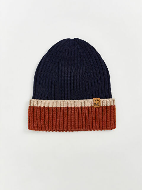 LCW ACCESSORIES Renk Bloklu Erkek Çocuk Triko Bere  - W5DS77Z4-HFH