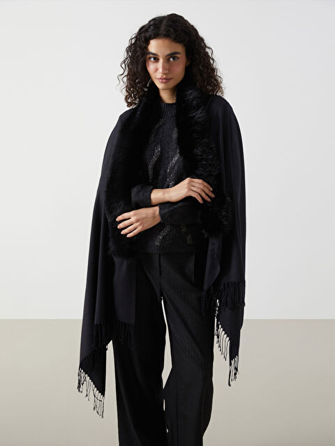 LCW ACCESSORIES Püsküllü Kadın Şal - W5DT82Z8-HEG