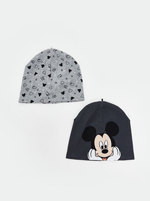 LCW ACCESSORIES Mickey Mouse Baskılı Erkek Çocuk Bere 2'li - W5DV43Z4-LAK