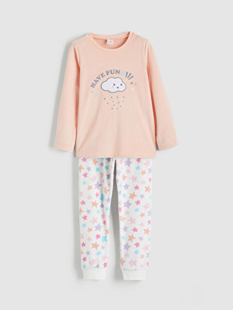 LCW Kids Girl PINK Pyjama Set - W5EA06Z4-FZY