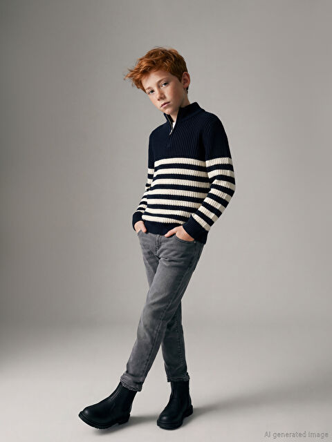 LCW Kids Slim Fit Boys' Jeans - W5EN09Z4-GRD