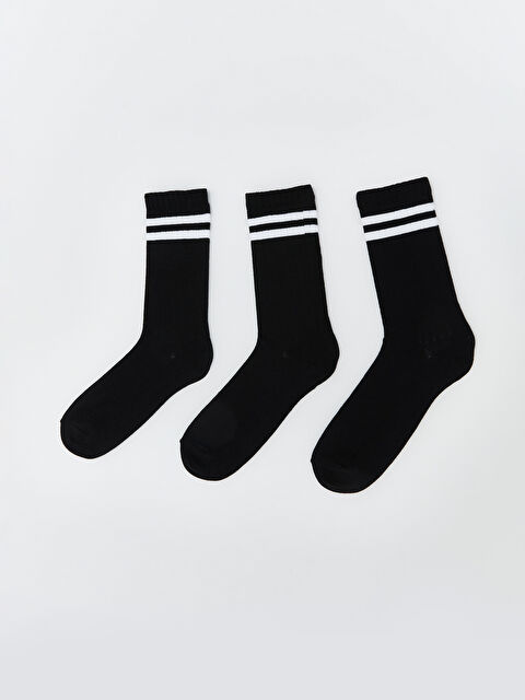 LCW ECO Çizgili Erkek Soket Çorap 3'lü - W5EO38Z8-CVL