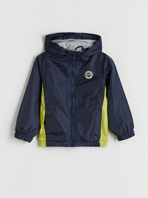 LCW Kids Kapüşonlu Fenerbahçe Baskılı Erkek Çocuk Yağmurluk - W5EO68Z1-VYA