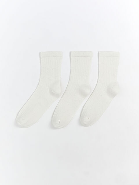 LCW ECO Kadın Düz Soket Çorap 3'lü - W5EY69Z8-FDU