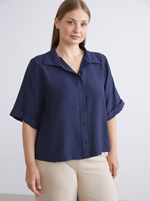 LCWAIKIKI Classic Dokulu Kadın Gömlek - W5FC24Z8-E1J