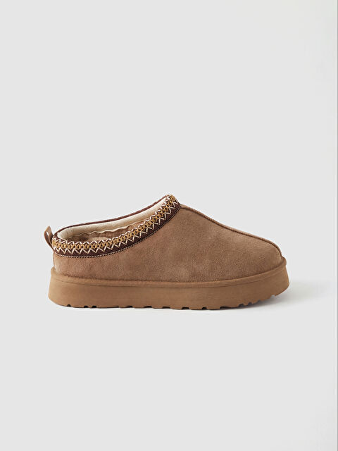 LCW STEPS Girl BROWN Slipper Boots - W5FF57Z4-ZZ0