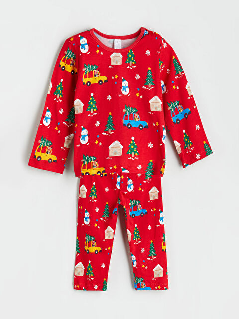 LCW Kids Yılbaşı Temalı Erkek Çocuk Pijama Takımı - W5FF86Z1-LTQ
