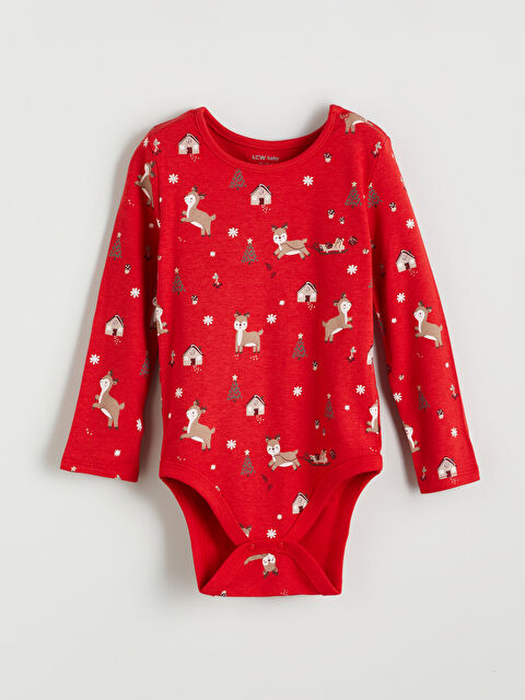 LCW baby Baskılı Kız Bebek Çıtçıtlı Body - W5FI48Z1-LTQ