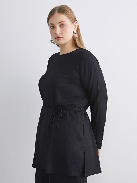 LCWAIKIKI Classic Bisiklet Yaka Kadın Tunik - W5FI57Z8-CVL